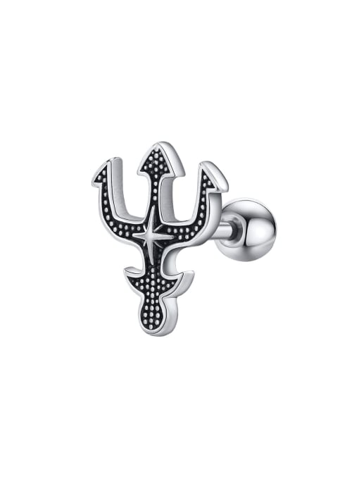 CONG Stainless steel Irregular Hip Hop Single Earring( Single-Only One) 0