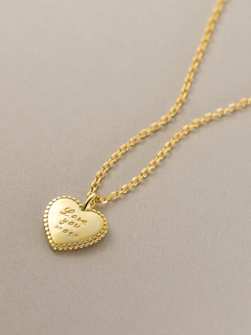 Rosh 925 Sterling Silver Heart Minimalist Necklace 2