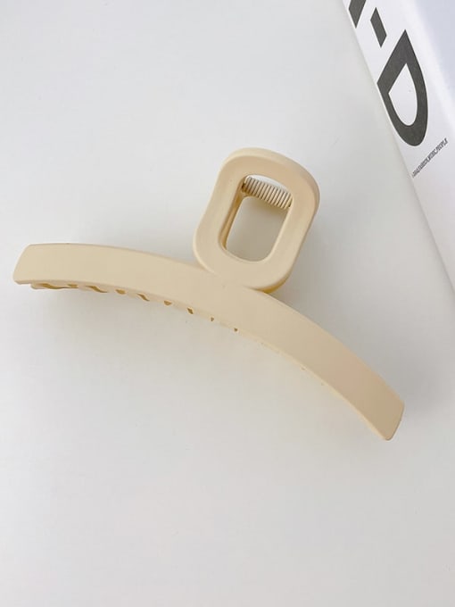 Beige T-shaped 11cm Alloy Resin Trend Geometric Jaw Hair Claw