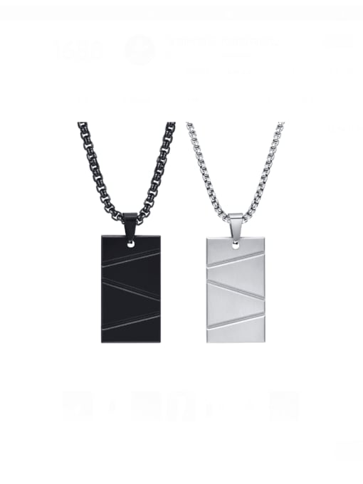 CONG Stainless steel Hip Hop Geometric Pendant 3