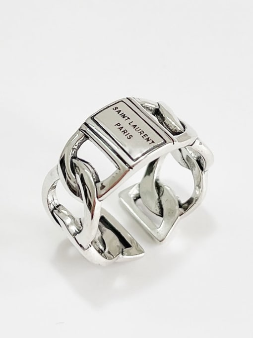 Paris ring j1611 925 Sterling Silver Geometric Vintage Stackable Ring