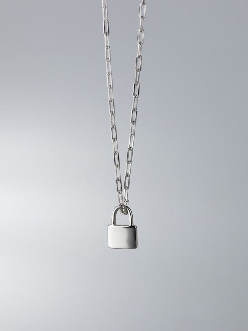 Rosh 925 Sterling Silver Locket Minimalist Necklace 2