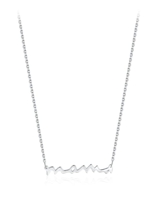 MODN 925 Sterling Silver Irregular Minimalist Necklace 3