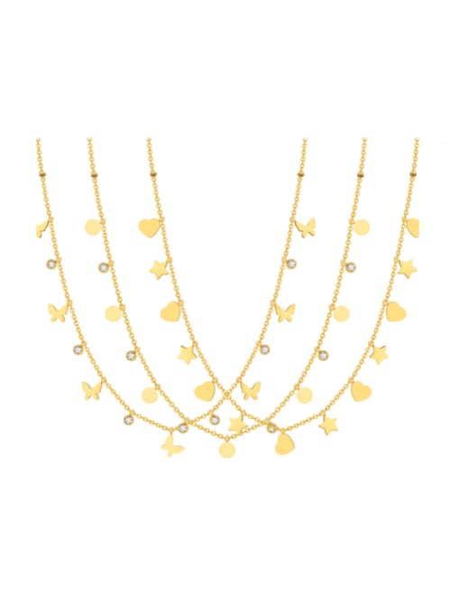 CONG Stainless steel Star Minimalist Necklace