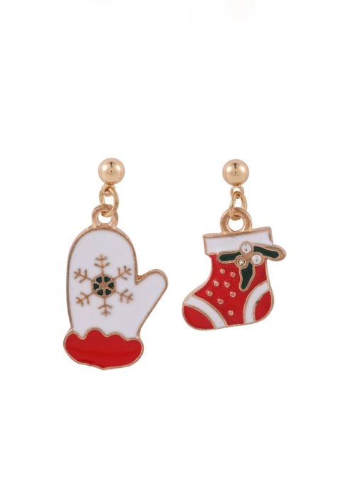 614859 Alloy Enamel Christmas Seris Cute Stud Earring