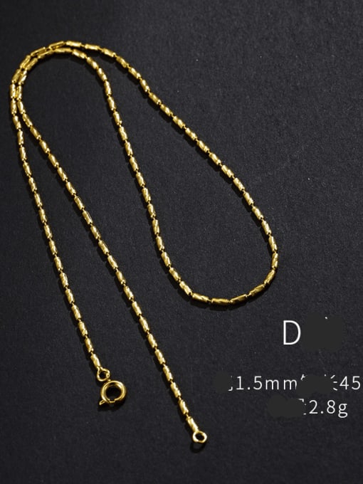 D style 45cm Alloy Geometric Minimalist Statellite Chain