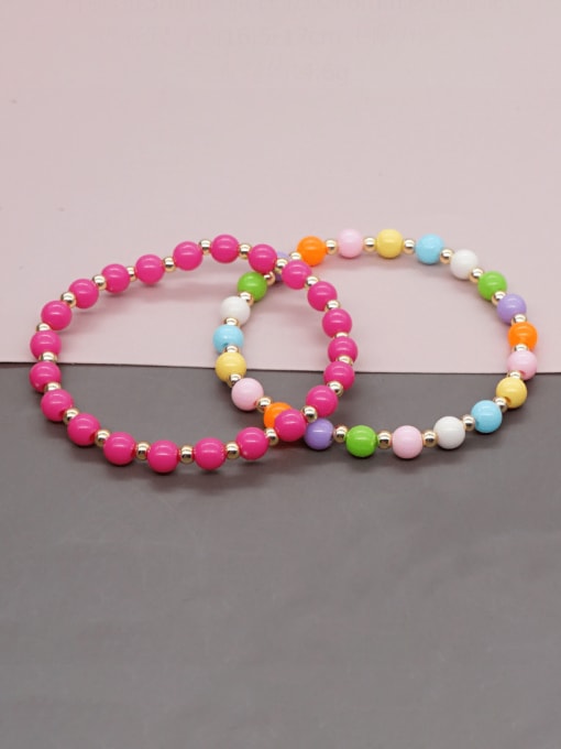 Roxi Glass beads Multi Color Geometric Bohemia Beaded Bracelet 1