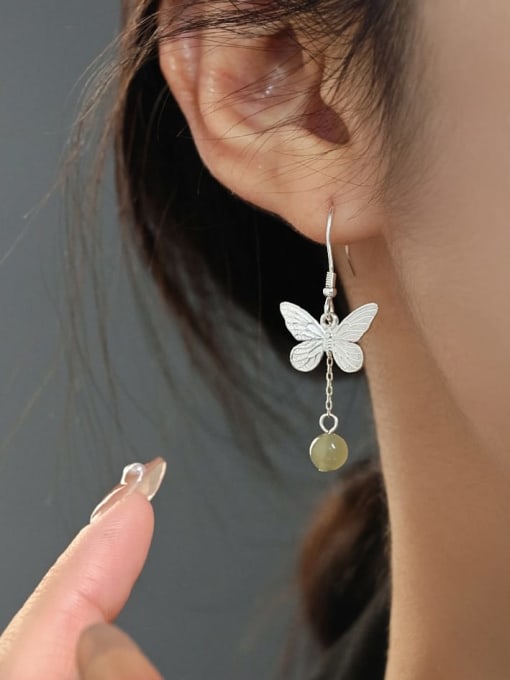 Rosh 925 Sterling Silver Butterfly Trend Hook Earring 1