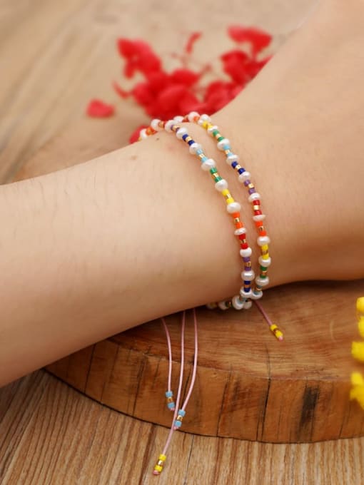 MMBEADS Miyuki Millet Bead Multi Color Bohemia  Handmade Weave Bracelet 1