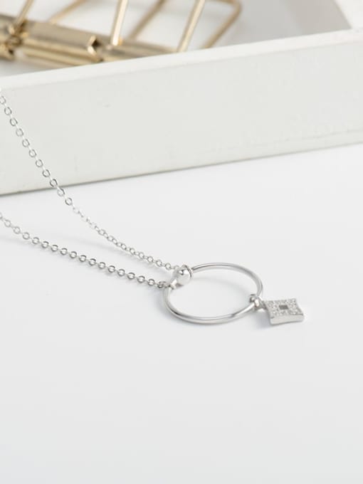 XBOX 925 Sterling Silver   Geometric Minimalist Necklace 2