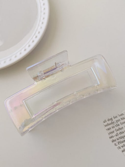 Rectangle 10.5cm Alloy Resin Trend Geometric Jaw Hair Claw