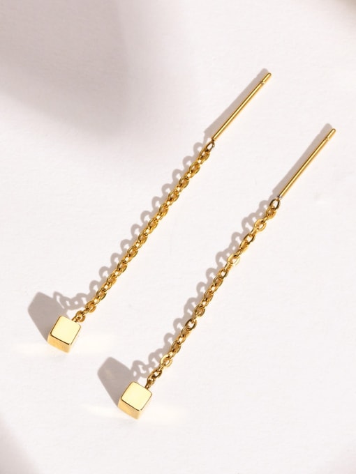 CONG Stainless steel Geometric Minimalist Threader Earring