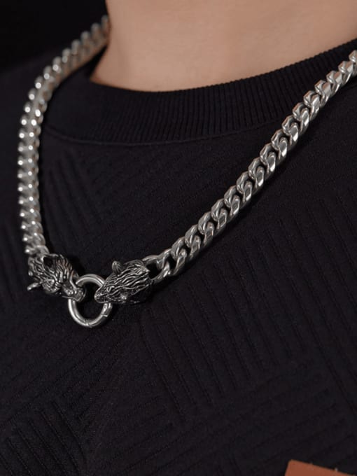 Open Sky Stainless steel Dragon Hip Hop Necklace 1