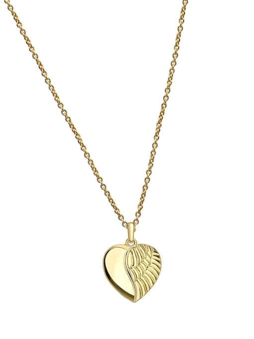CHARME Brass Minimalist Heart  Pendant Necklace 3
