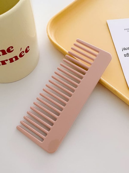 K053 Pink 13cm Cellulose Acetate Trend Irregular Hair Comb