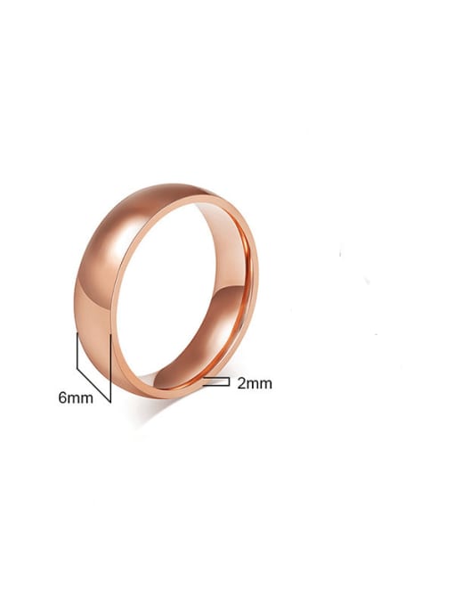 CONG Titanium Steel Round Minimalist Band Ring 3