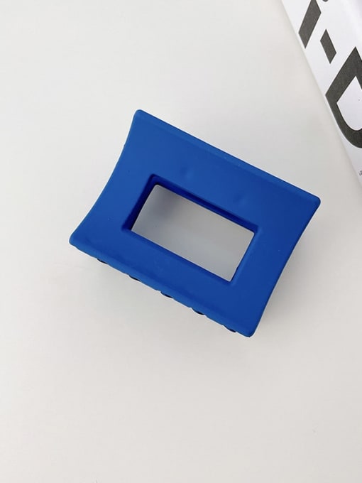 Klein Blue rectangle 6.2cm Alloy Resin Trend Geometric Jaw Hair Claw