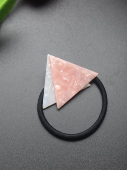Pink Cellulose Acetate Minimalist Triangle Hair Rope