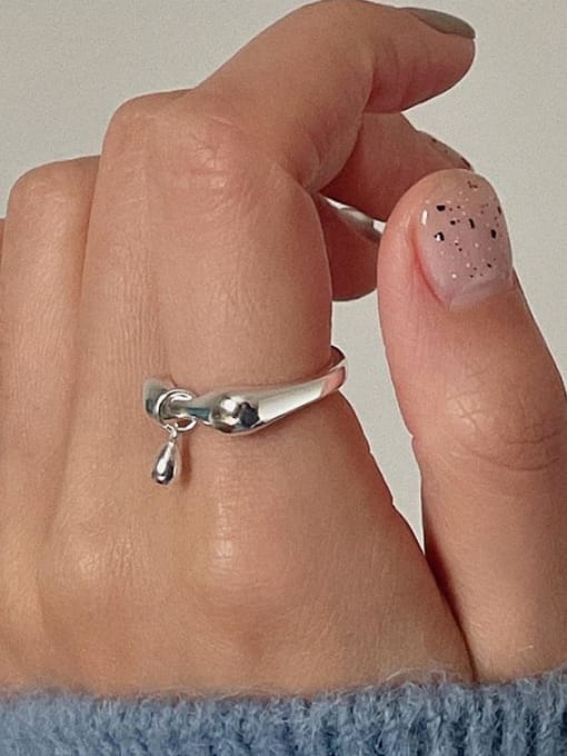 Boomer Cat 925 Sterling Silver Bowknot Minimalist Band Ring 3