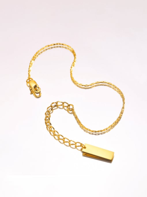 golden Stainless steel Irregular Chain Minimalist Link Bracelet