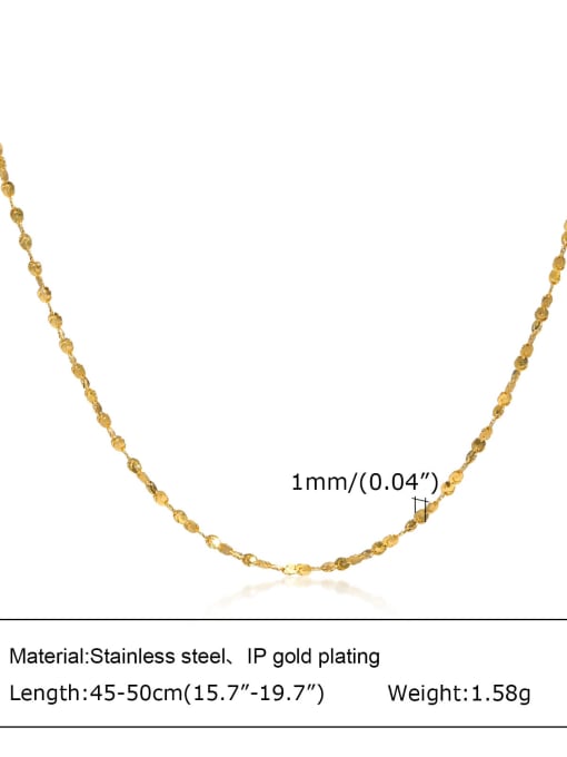 CONG Titanium Steel Geometric Minimalist Chain 3