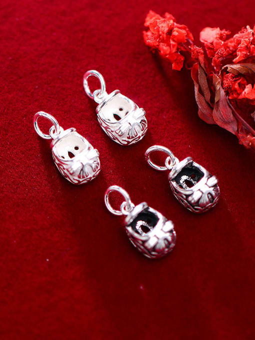 FAN 925 Sterling Silver With  Shoe Pendant Handmade DIY Jewelry Accessories 2