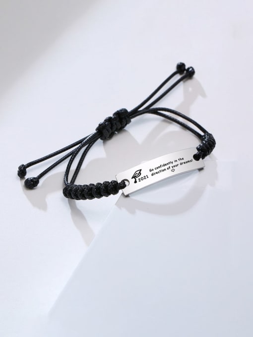 CONG Stainless steel Geometric Minimalist Woven Bracelet 0