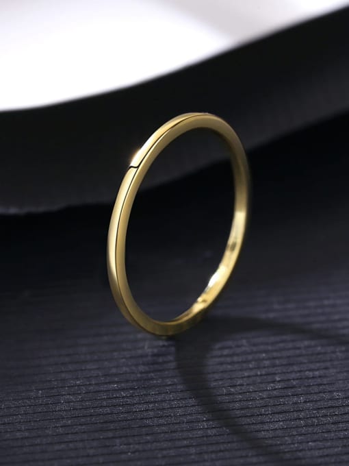 CCUI Brass Geometric Minimalist Band Ring 2