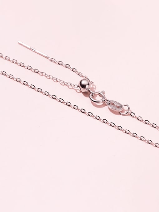 S925 Silver Box Chain Silver 925 Sterling Silver Minimalist Twisted Serpentine Box  Chain   Without Pendant Nude Chain Women