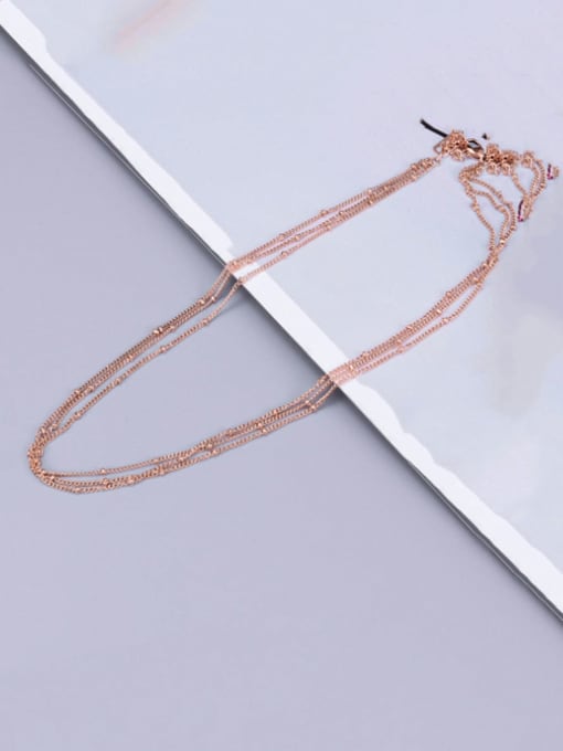 A TEEM Titanium Round Bead  Classic Multi Strand Necklace