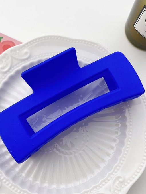 Royal Blue oversized gripper Alloy Resin Trend Geometric  Jaw Hair Claw