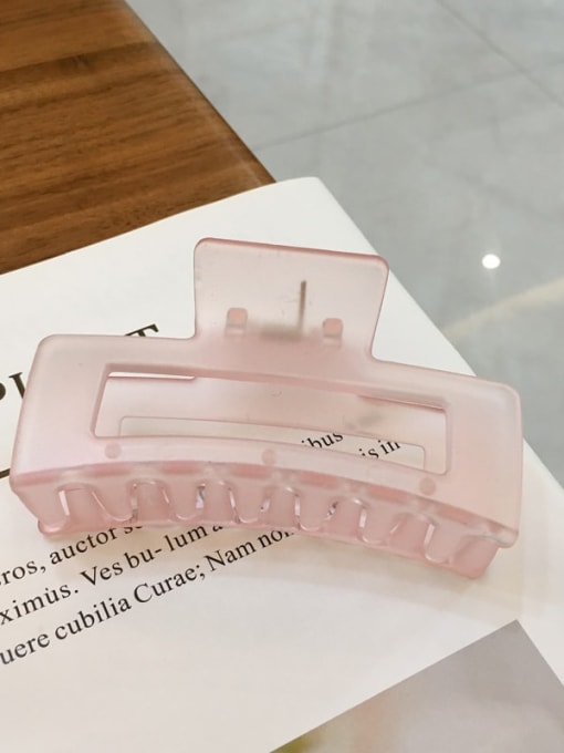 Pink 8 . 8cm Alloy  Cellulose Acetate Minimalist Geometric Jaw Hair Claw