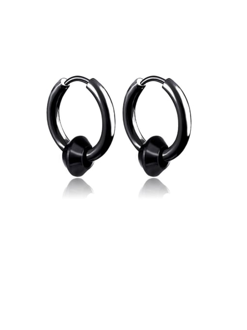 BSL Titanium Round Minimalist Clip Earring 3