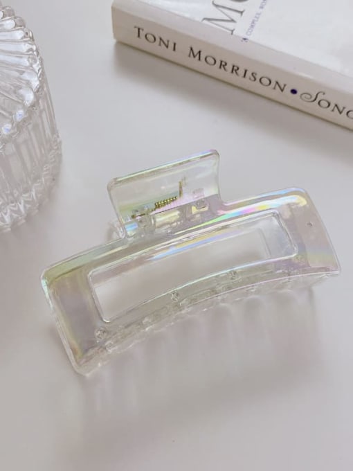 Rectangle 8.5cm Alloy Resin Trend Geometric Jaw Hair Claw