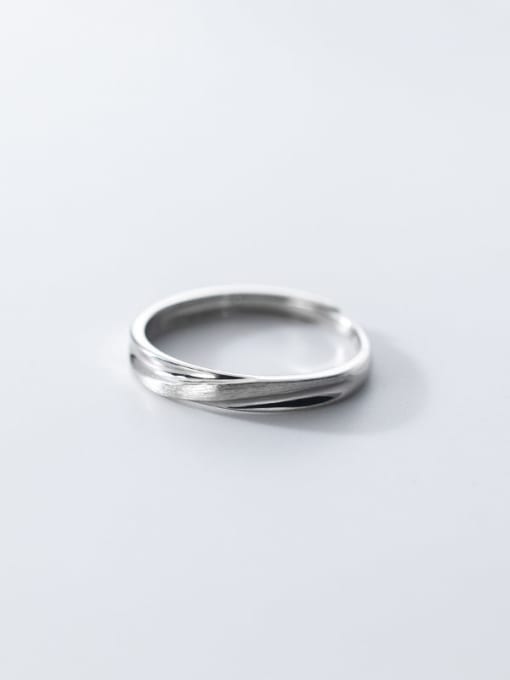 Rosh 925 Sterling Silver Round Minimalist Couple Ring 4