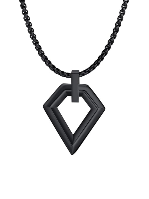 CONG Stainless steel Hip Hop Geometric Pendant 4