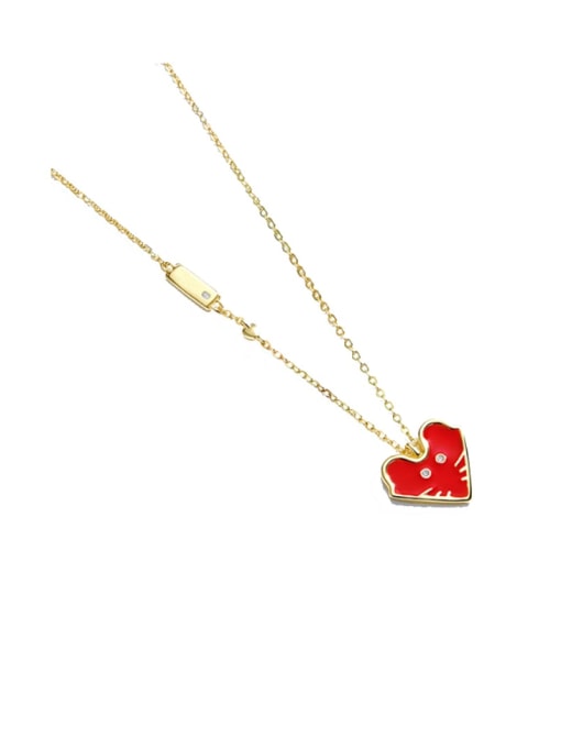 Jare 925 Sterling Silver With  Gold Plated Minimalist Heart Necklaces 2