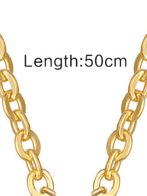 O-chain length 50cm Titanium Steel Cubic Zirconia Letter Minimalist Necklace