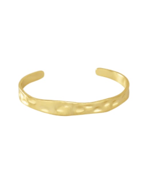 Gold hammered Bracelet Brass Geometric Vintage Cuff Bangle
