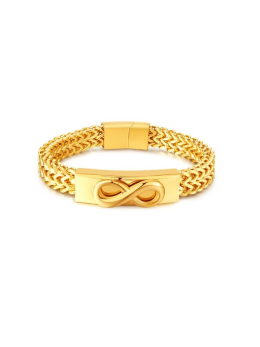 GS1482 gold Bracelet Stainless steel Geometric Hip Hop Bracelet