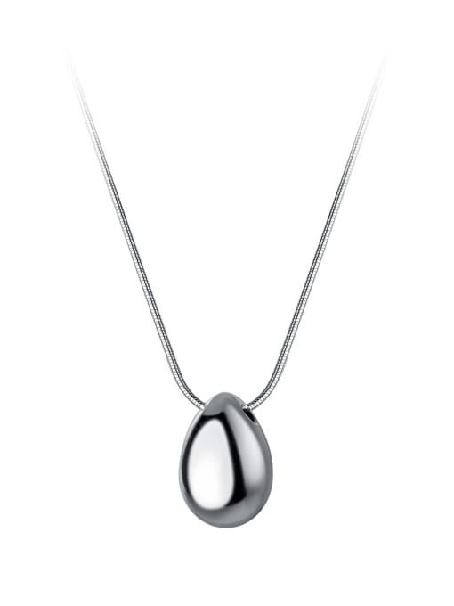 Rosh 925 Sterling Silver Water Drop Minimalist Necklace 0