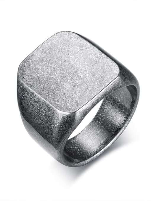 Vintage 8 12 Stainless steel Geometric Minimalist Band Ring