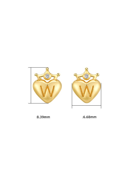 XBOX 925 Sterling Silver Cubic Zirconia Heart Minimalist Single Earring 2