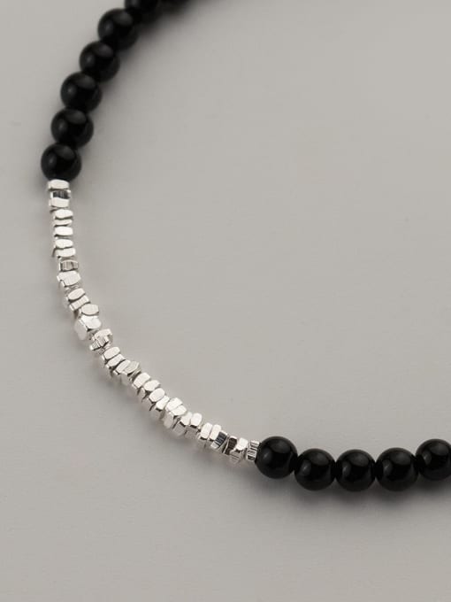 Rosh 925 Sterling Silver Bead Minimalist Beaded Necklace 3