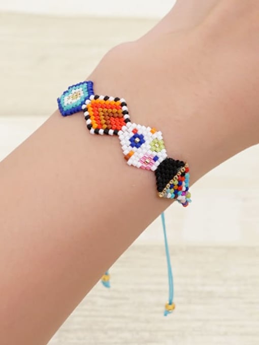 Roxi Miyuki Millet Bead Multi Color Geometric Bohemia Adjustable Bracelet 1