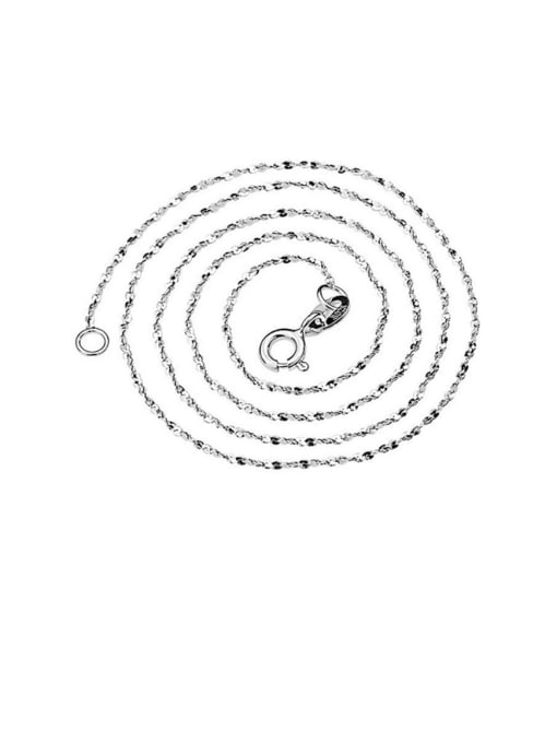Rosh 925 Sterling Silver Minimalist Twisted Serpentine Chain 0