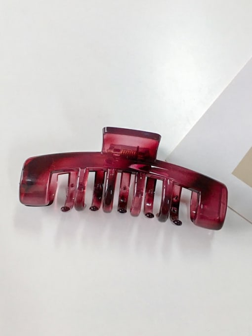 violet Alloy Cellulose Acetate Hip Hop Geometric  Jaw Hair Claw