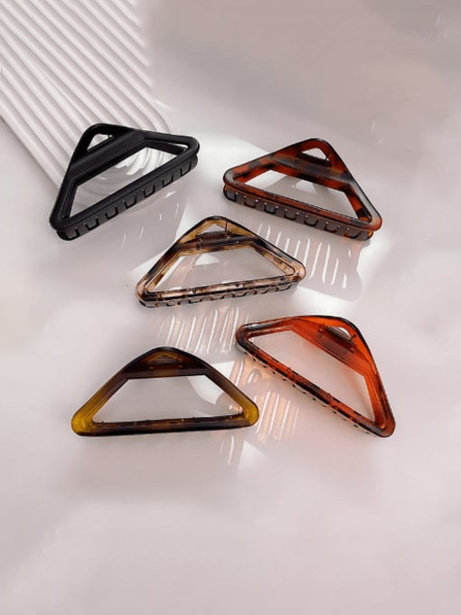Chimera Cellulose Acetate Minimalist Triangle Alloy Jaw Hair Claw 1