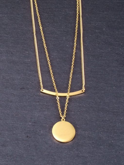 A TEEM Titanium Round Minimalist Multi Strand Necklace 2