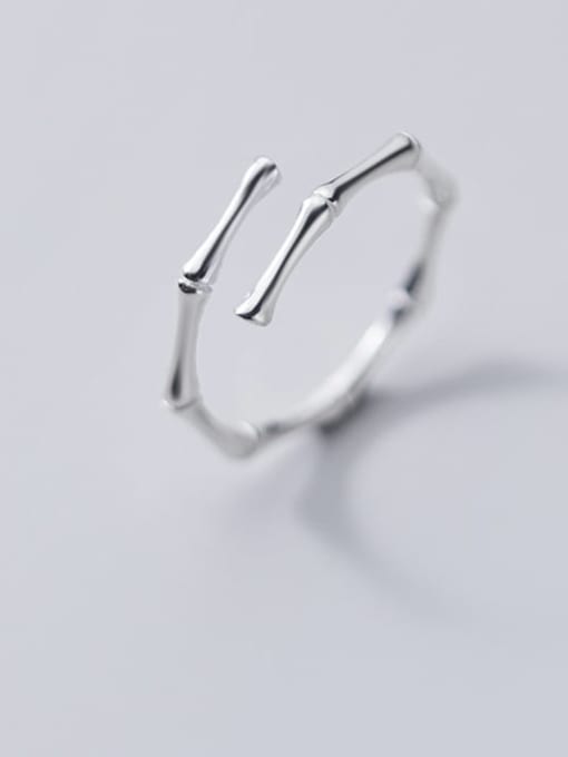 Rosh 925 Sterling Silver Irregular Minimalist Band Ring 1